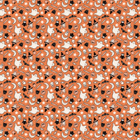 Poppie Cotton - Sweet Tooth - Treats Orange Fabric