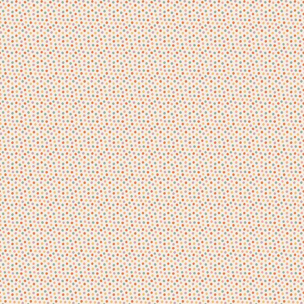 Poppie Cotton - Sweet Tooth - Sugar Dots Natural Fabric