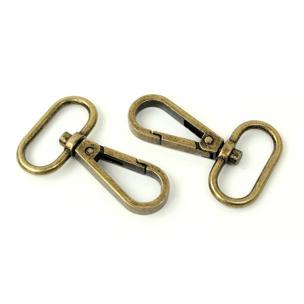 Sallie Tomato - Antique Gold 1in Swivel Hooks (2 ct)
