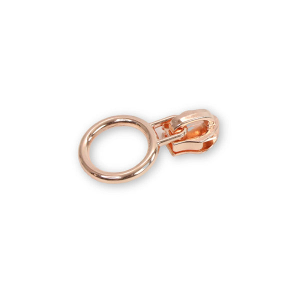 Sallie Tomato - Circle Zipper Pulls - Rose Gold (4 ct)