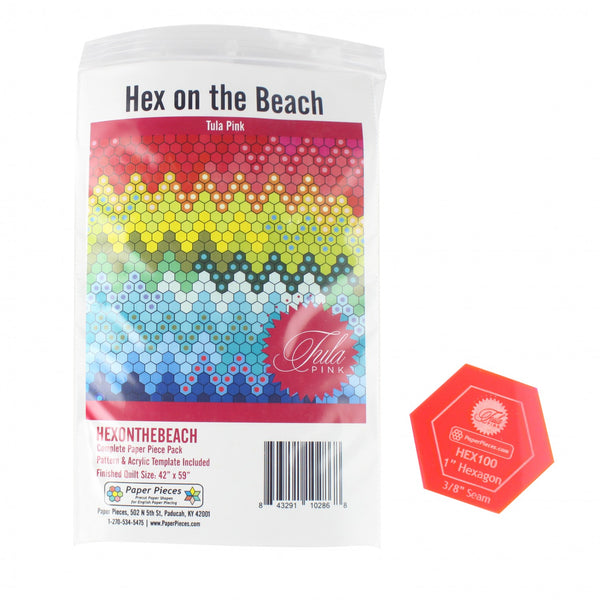 Tula Pink - Hex On The Beach Pattern, Template + Complete Piece Pack - Paper Pattern