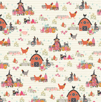 Poppie Cotton - Kitty Loves Candy - The Good Witch White Fabric