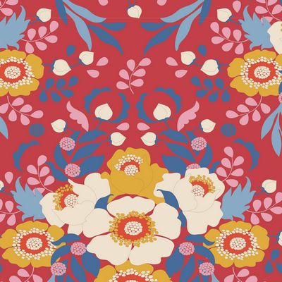 Tilda - Jubilee -  Anemone Red Fabric