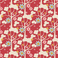 Tilda - Jubilee -  Wildgarden Red Fabric