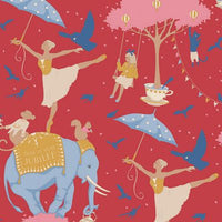 Tilda - Jubilee -  Circus Life Jubilee Red Fabric