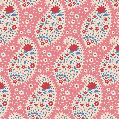 Tilda - Jubilee -  Teardrop Pink Fabric