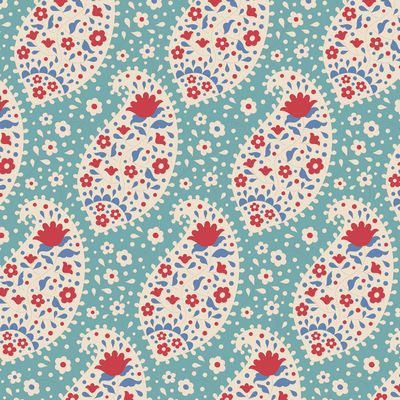 Tilda - Jubilee -  Teardrop Teal Fabric