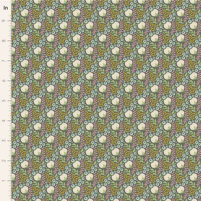 Tilda - Sanctuary - Cottonfield Grey Green Fabric