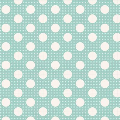 Tilda - Medium Dots - Teal Fabric