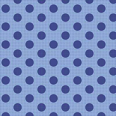 Tilda - Medium Dots -  Denim Blue Fabric