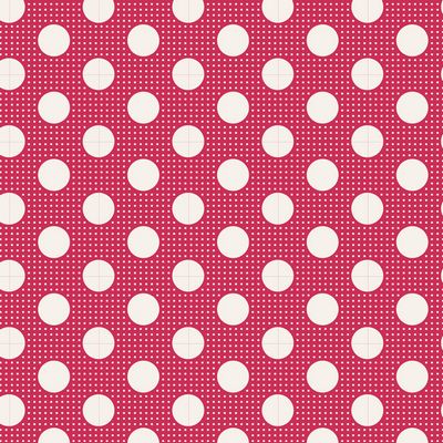 Tilda - Medium Dots - Red Fabric