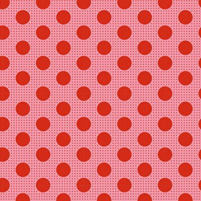 Tilda - Medium Dots - Salmon Fabric