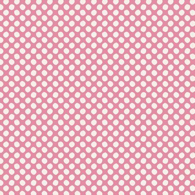 Tilda - Basic Classics - Paint Dots Pink Fabric