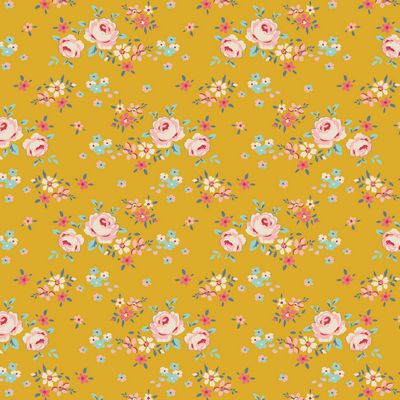 Tilda - Creating Memories - Gracie Yellow Fabric