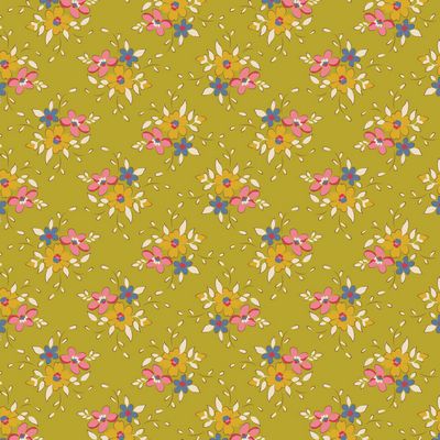 Tilda - Creating Memories - Frida Lime Fabric