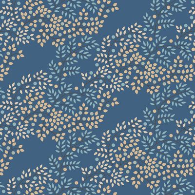 Tilda - Creating Memories - Berrytangle Prussian Fabric