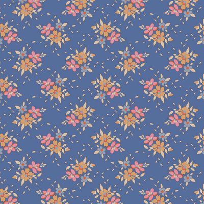 Tilda - Creating Memories - Frida Blue Fabric