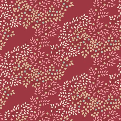 Tilda - Creating Memories - Berrytangle Burgundy Fabric