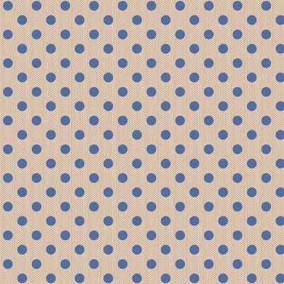 Tilda - Creating Memories - Woven Polkadot Blue Fabric