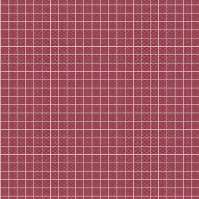 Tilda - Creating Memories - Woven Plaid Burgundy Fabric