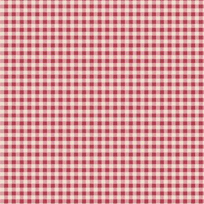 Tilda - Creating Memories - Woven Gingham Red Fabric