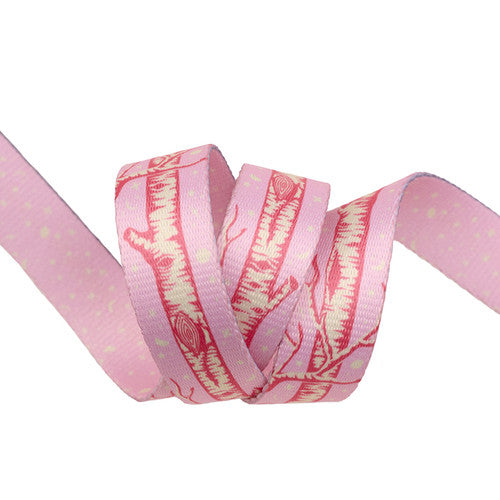 Renaissance Ribbons - Tula Pink Little Tree Webbing - Honey