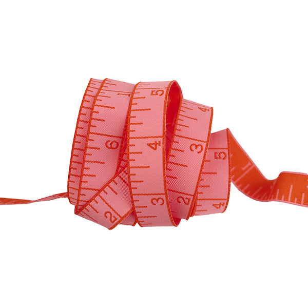 Renaissance Ribbons - Tula Pink Measure Twice Ribbon - Peach Cobbler