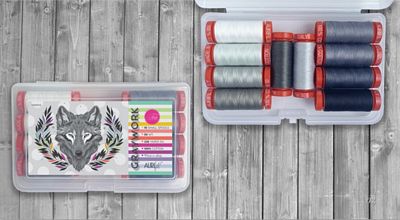 Aurifil - Tula Pink Graywork Threads (10 Small Spools)