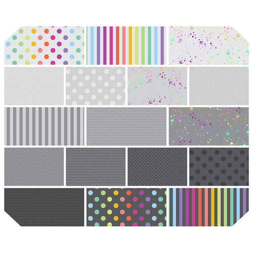 FreeSpirit Fabrics - Tula Pink True Colors Graywork 2.5" Strips Design Roll
