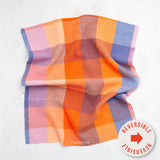 Fableism - Waffle Happy Checkers - Sorbet Fabric