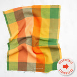 Fableism - Waffle Happy Checkers - Cider Fabric