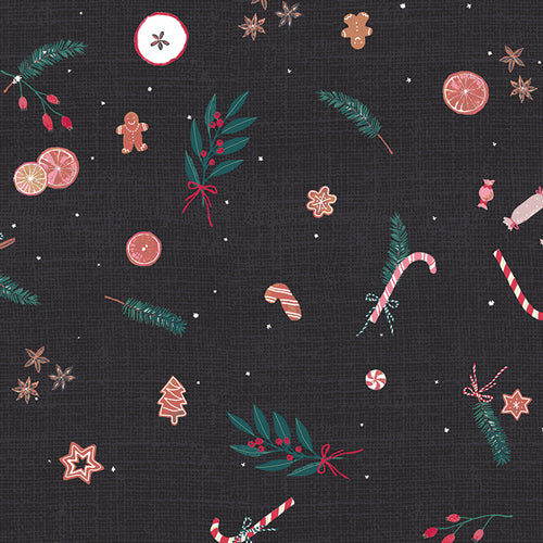 Art Gallery Fabrics - Wintertale - Christmas Potpourri Fabric