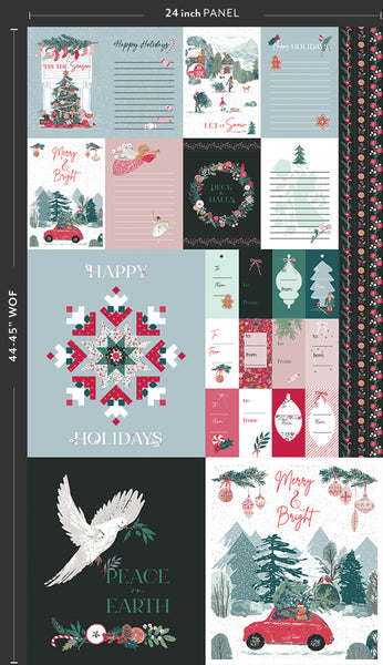 Art Gallery Fabrics - Wintertale - Holiday Spirit PANEL Fabric
