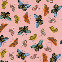 Rifle Paper Co. - English Garden - Monarch - Peach Lawn Metallic Fabric