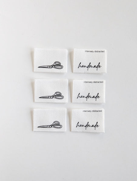 Intensely Distracted - Handmade. Scissors Cotton Luxe Labels