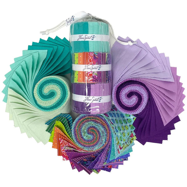 FreeSpirit Fabrics - Tula Pink - Glimmery Mini Design Rolls (set of 3)