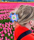 The Peach Fuzz - Quilt Star Hair Claw