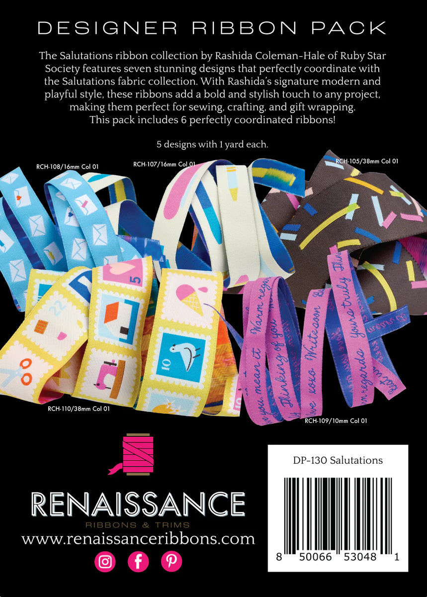 Renaissance Ribbons - Ruby Star Society Salutations Ribbon Pack ...
