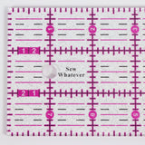 More Me Know - 8" x 3" Ruler - Pink Gradient Glitter