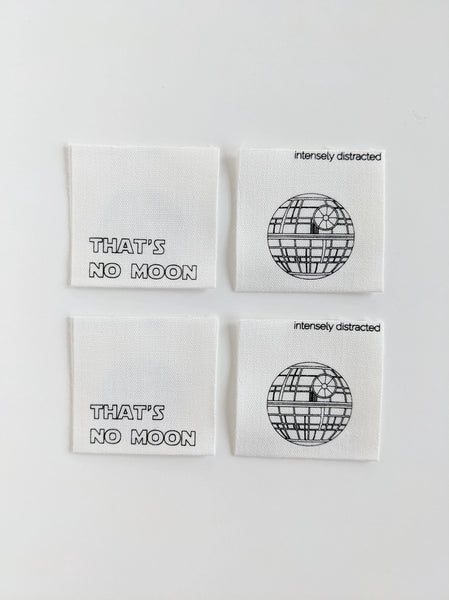 Intensely Distracted - That's No Moon Cotton Luxe Labels