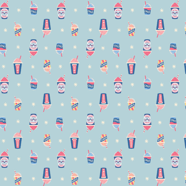 Cotton + Steel Fabrics - Mini Market - Brain Freeze - Blizzard Fabric