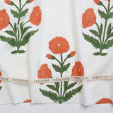 Fableism - Indian Block Print Cottage - Boho Floral Sienna Fabric