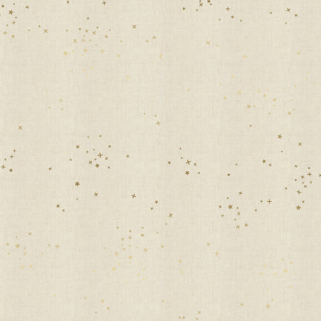 Cotton + Steel Basics - Freckles - Twinkle Unbleached Metallic Fabric