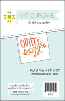 Kati Cupcake - Quilt Snuggles Labels (3 ct)