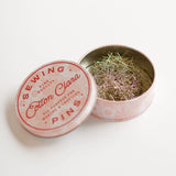 Cotton Clara Craft Kits & Supplies - Retro Floral Pin Tin