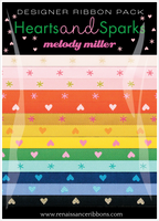 Renaissance Ribbons - Ruby Star Society Hearts and Sparks Ribbon Pack