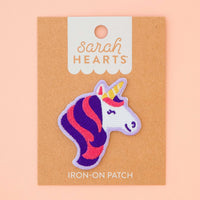 Sarah Hearts - Iron-On Patch - Unicorn