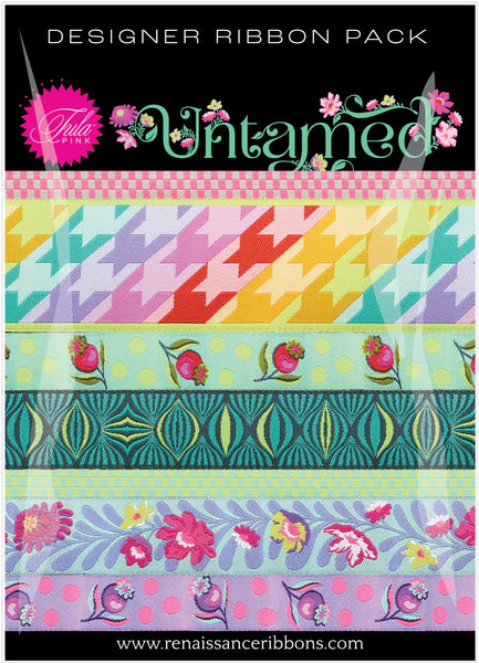 Renaissance Ribbons - Tula Pink Untamed Ribbon Pack - Moonbeam