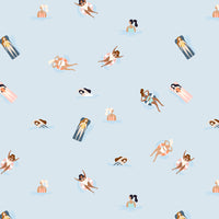 Cotton + Steel Fabrics - A Sunshine Story - Drift Away Crystal Clear Fabric