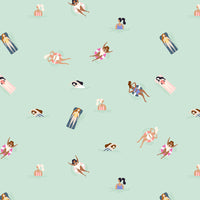 Cotton + Steel Fabrics - A Sunshine Story - Drift Away In The Tropics Fabric